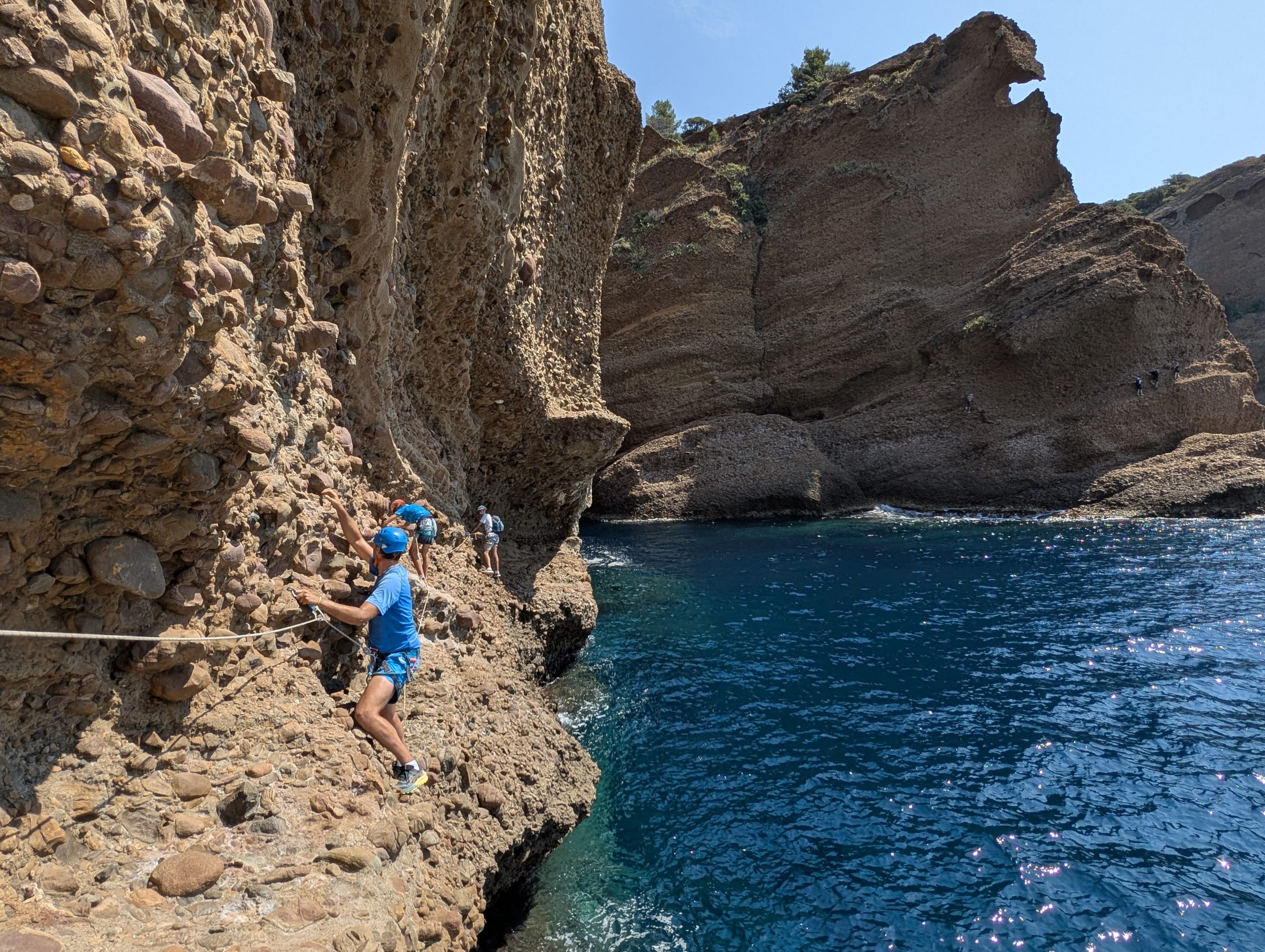 via ferrata du trou souffleur à la ciotat proche de marseille